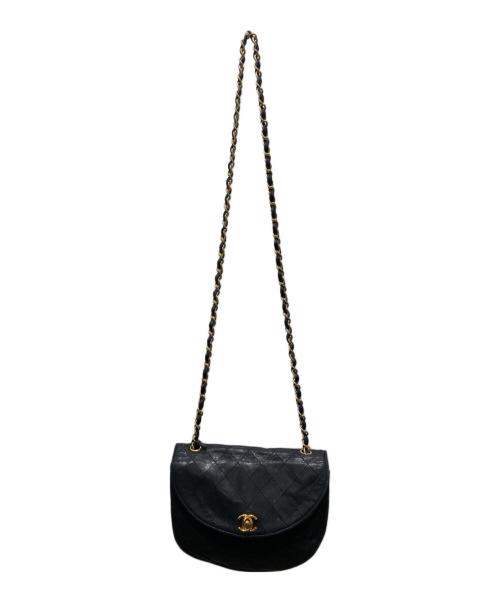 CHANEL（シャネル）CHANEL (シャネル) マトラッセ　チェーンショルダーバッグ ブラックの古着・服飾アイテム