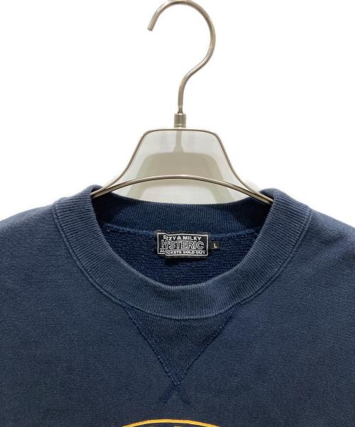Hysteric Glamour（ヒステリックグラマー）Hysteric Glamour (ヒステリックグラマー) SOUND REVOLUTION オーバーサイズスウェット ネイビー サイズ:Ｌの古着・服飾アイテム