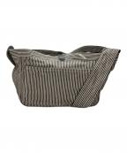 Porter Classicポータークラシック）の古着「ヒッコリーストライプショルダーバッグ」｜グレー