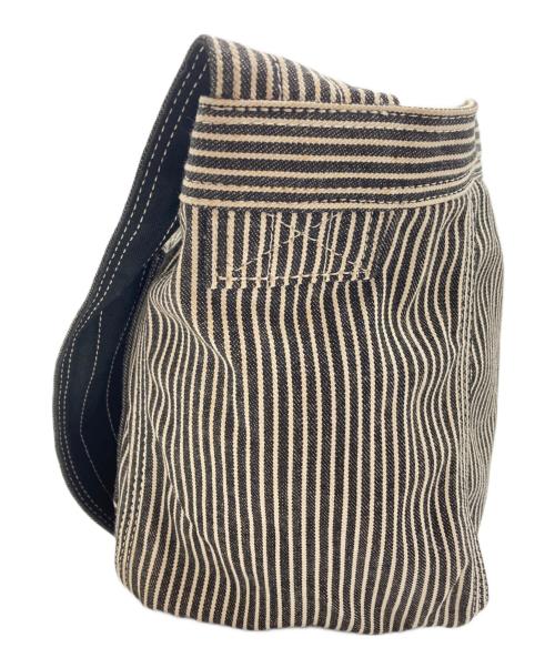Porter Classic（ポータークラシック）Porter Classic (ポータークラシック) ヒッコリーストライプショルダーバッグ グレーの古着・服飾アイテム