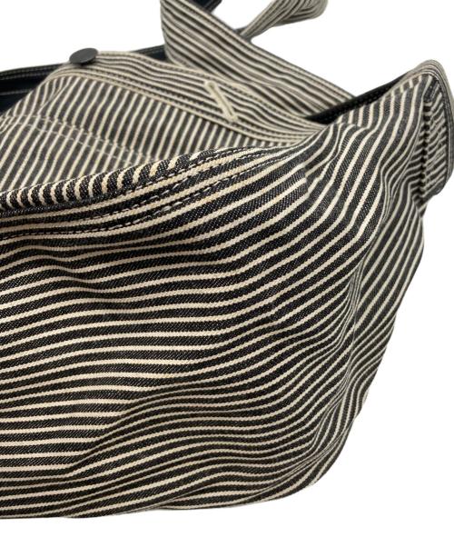 Porter Classic（ポータークラシック）Porter Classic (ポータークラシック) ヒッコリーストライプショルダーバッグ グレーの古着・服飾アイテム