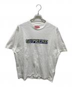 SUPREMEシュプリーム）の古着「Satin Applique S/S TOP」｜ホワイト