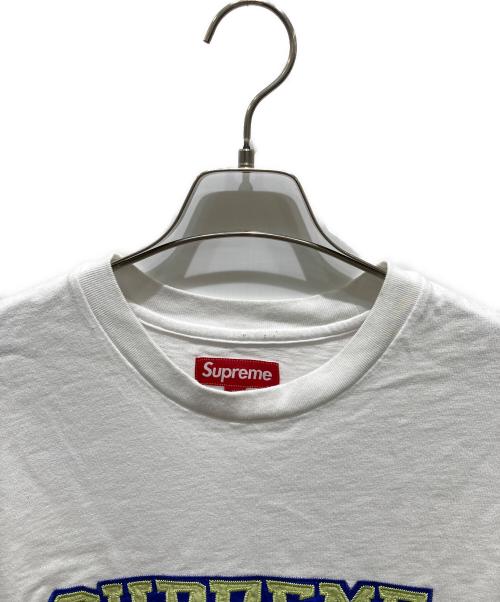 SUPREME（シュプリーム）SUPREME (シュプリーム) Satin Applique S/S TOP ホワイト サイズ:XLの古着・服飾アイテム