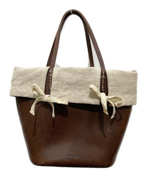 genten（ゲンテン）genten (ゲンテン) ミニハンドバッグ ブラウンの古着・服飾アイテム