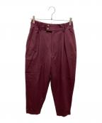 COMME des GARCONS HOMME PLUSコムデギャルソンオムプリュス）の古着「タックパンツ」｜レッド