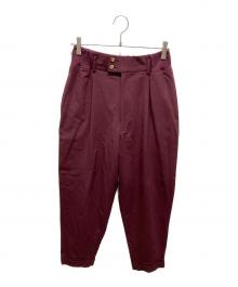 COMME des GARCONS HOMME PLUS（コムデギャルソンオムプリュス）の古着「タックパンツ」｜レッド