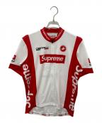 Castelli×SUPREMEカステリ×シュプリーム）の古着「Cycling Jersey」｜ホワイト×レッド