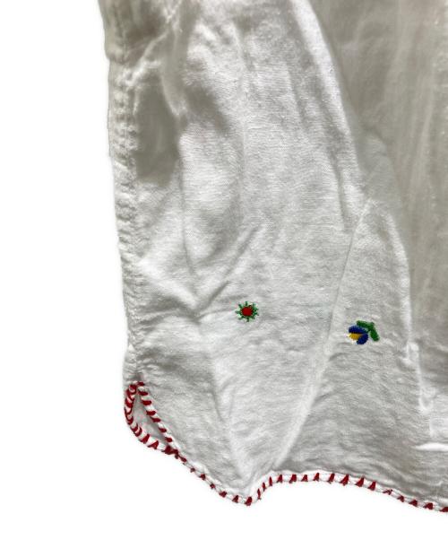 Hysteric Glamour（ヒステリックグラマー）Hysteric Glamour (ヒステリックグラマー) チロリアン刺繍ブラウス ホワイト サイズ:FREEの古着・服飾アイテム