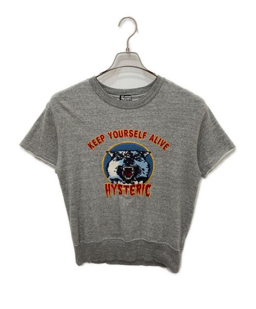 Hysteric Glamour（ヒステリックグラマー）Hysteric Glamour (ヒステリックグラマー) ウルフパイル コットンスウェット グレー サイズ:FREEの古着・服飾アイテム