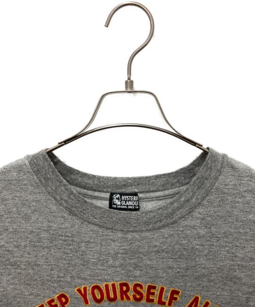 Hysteric Glamour（ヒステリックグラマー）Hysteric Glamour (ヒステリックグラマー) ウルフパイル コットンスウェット グレー サイズ:FREEの古着・服飾アイテム