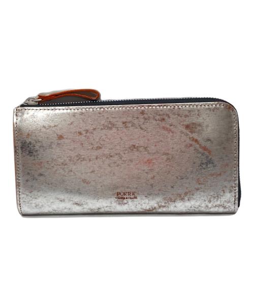 PORTER（ポーター）PORTER (ポーター) LONG WALLET　FOIL　長財布 シルバーの古着・服飾アイテム