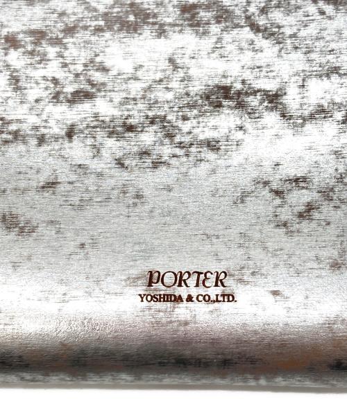 PORTER（ポーター）PORTER (ポーター) LONG WALLET　FOIL　長財布 シルバーの古着・服飾アイテム