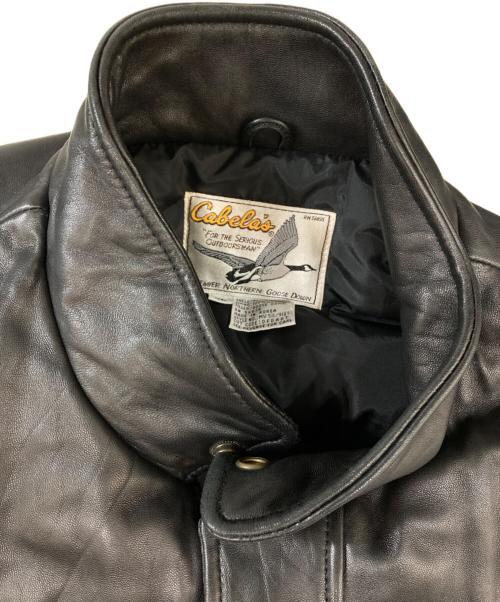 Cabelas（カベラス）cabelas (カベラス) ダウンベスト ブラック サイズ:XLの古着・服飾アイテム