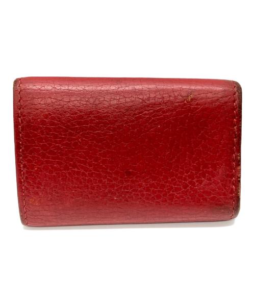 GUCCI（グッチ）GUCCI (グッチ) ダブルG キーケース　GGマーモント　 レッドの古着・服飾アイテム