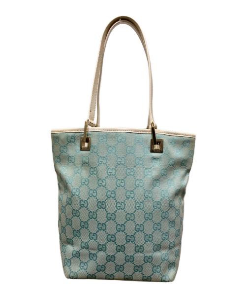 GUCCI（グッチ）GUCCI (グッチ) ハンドバッグ ブルーの古着・服飾アイテム