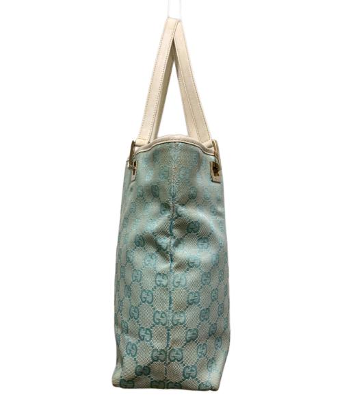 GUCCI（グッチ）GUCCI (グッチ) ハンドバッグ ブルーの古着・服飾アイテム