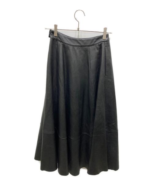 upper hights（アッパーハイツ）upper hights (アッパーハイツ) レザーロングスカート ブラック サイズ:1の古着・服飾アイテム