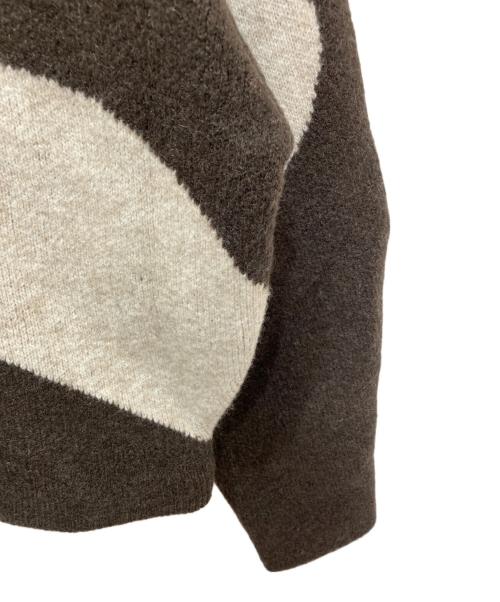 NKNIT（ンニット）NKNIT (ンニット) ハートパターンニット ブラウンの古着・服飾アイテム