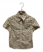 BURBERRY BLUE LABELバーバリー ブルー レーベル）の古着「ノヴァチェック半袖シャツ」｜ベージュ