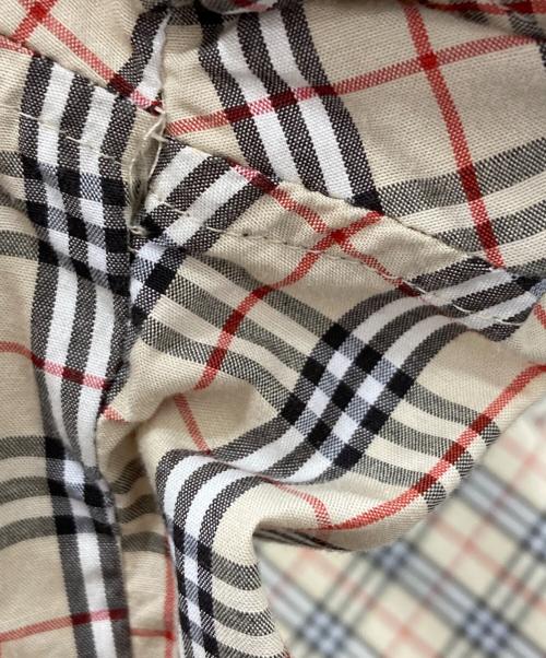 BURBERRY BLUE LABEL（バーバリー ブルー レーベル）BURBERRY BLUE LABEL (バーバリー ブルー レーベル) ノヴァチェック半袖シャツ ベージュ サイズ:38の古着・服飾アイテム