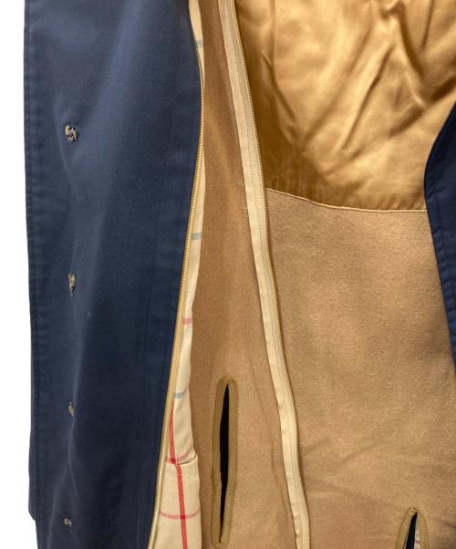 Burberry's（バーバリーズ）Burberry's (バーバリーズ) ライナー付き比翼コート ネイビー サイズ:記載なしの為実寸参照の古着・服飾アイテム