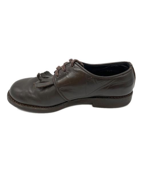 COMME des GARCONS HOMME（コムデギャルソン オム）COMME des GARCONS HOMME (コムデギャルソン オム) フリンジレザーシューズ ブラウン サイズ:26.5の古着・服飾アイテム