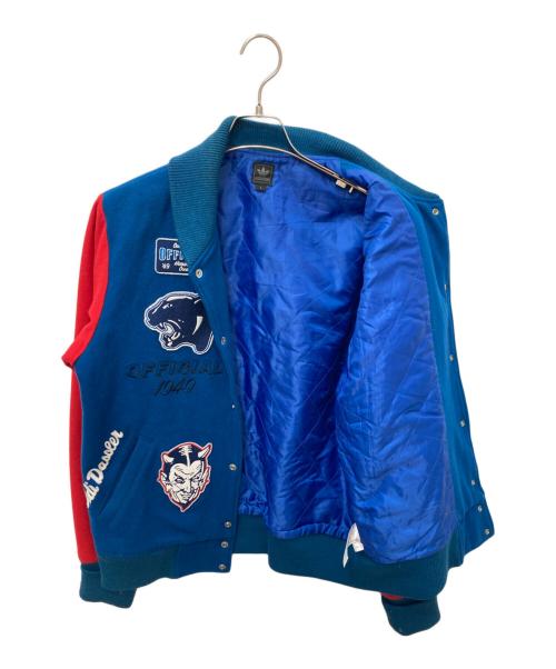 adidas（アディダス）adidas (アディダス) ワッペンウールスタジャン ブルー サイズ:Ｌの古着・服飾アイテム