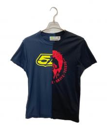 DIESEL（ディーゼル）の古着「切替プリントTシャツ」｜ブラック