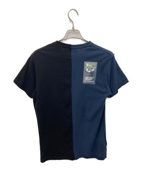 DIESEL（ディーゼル）DIESEL (ディーゼル) 切替プリントTシャツ ブラック サイズ:Lの古着・服飾アイテム