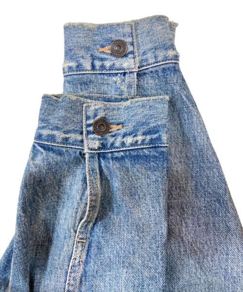 BALENCIAGA（バレンシアガ）BALENCIAGA (バレンシアガ) バックカレッジ刺繍デニムジャケット ブルー サイズ:Sの古着・服飾アイテム