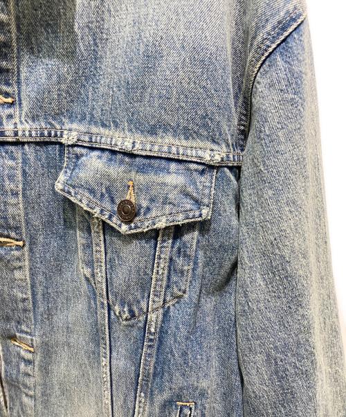 BALENCIAGA（バレンシアガ）BALENCIAGA (バレンシアガ) バックカレッジ刺繍デニムジャケット ブルー サイズ:Sの古着・服飾アイテム