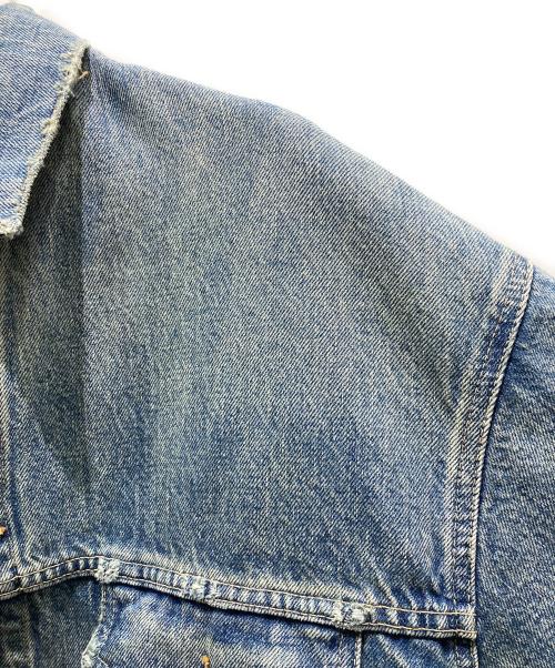 BALENCIAGA（バレンシアガ）BALENCIAGA (バレンシアガ) バックカレッジ刺繍デニムジャケット ブルー サイズ:Sの古着・服飾アイテム