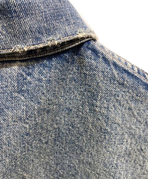 BALENCIAGA（バレンシアガ）BALENCIAGA (バレンシアガ) バックカレッジ刺繍デニムジャケット ブルー サイズ:Sの古着・服飾アイテム