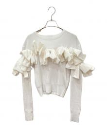 Bibiy.（ビビィ）の古着「NINA RIBBON KNIT　ニーナリボンニット」｜ホワイト