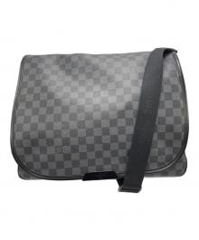 LOUIS VUITTON（ルイ ヴィトン）の古着「メッセンジャーバッグ　ダミエ」｜ブラック