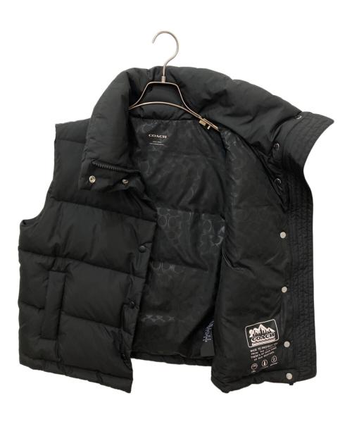 COACH（コーチ）COACH (コーチ) パッファー ベスト ブラック サイズ:XSの古着・服飾アイテム