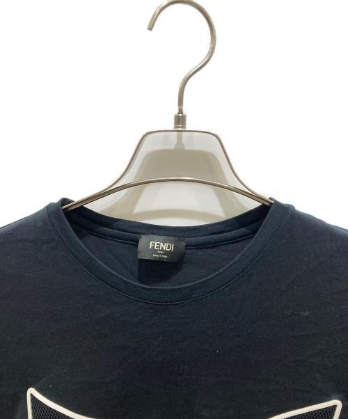 FENDI（フェンディ）FENDI (フェンディ) バッグ バグズプリントTシャツ ブラック サイズ:Ｌの古着・服飾アイテム