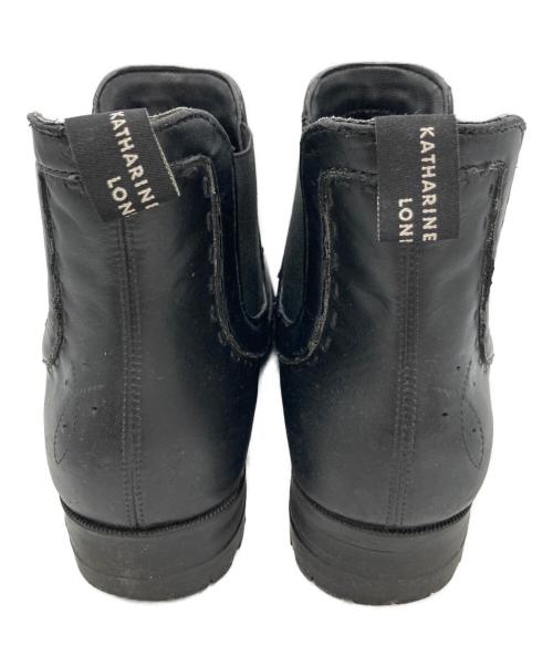 KATHARINE HAMNETT（キャサリンハムネット）KATHARINE HAMNETT (キャサリンハムネット) サイドゴアブーツ ブラック サイズ:Lの古着・服飾アイテム