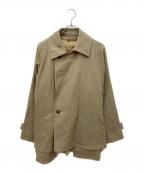 Blanc YMブランワイエム）の古着「Short Trench Coat」｜ブラウン