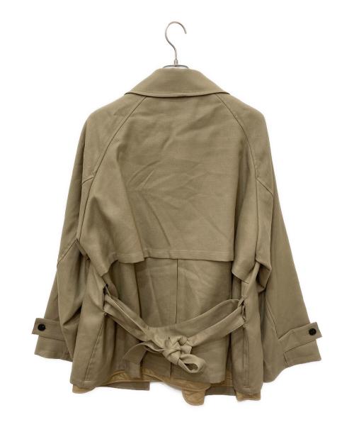 Blanc YM（ブランワイエム）Blanc YM (ブランワイエム) Short Trench Coat ブラウン サイズ:Mの古着・服飾アイテム