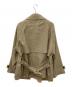 Blanc YM (ブランワイエム) Short Trench Coat ブラウン サイズ:M：13000円