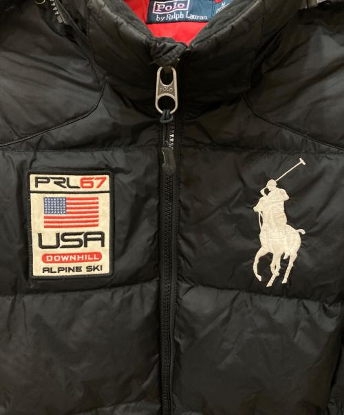 RALPH LAUREN（ラルフローレン）RALPH LAUREN (ラルフローレン) ビッグポニーダウンジャケット ブラック サイズ:Mの古着・服飾アイテム