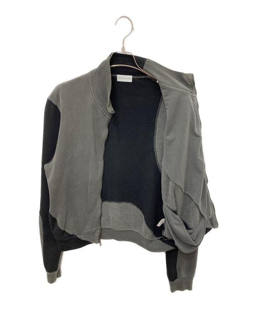 JOHN ELLIOTT（ジョン エリオット）JOHN ELLIOTT (ジョン エリオット) バイカラースウェットジャケット グレーの古着・服飾アイテム