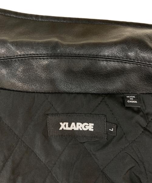 X-LARGE（エクストララージ）X-LARGE (エクストララージ) OLD ENGLISH FLANNEL JACKET ブラック サイズ:Lの古着・服飾アイテム