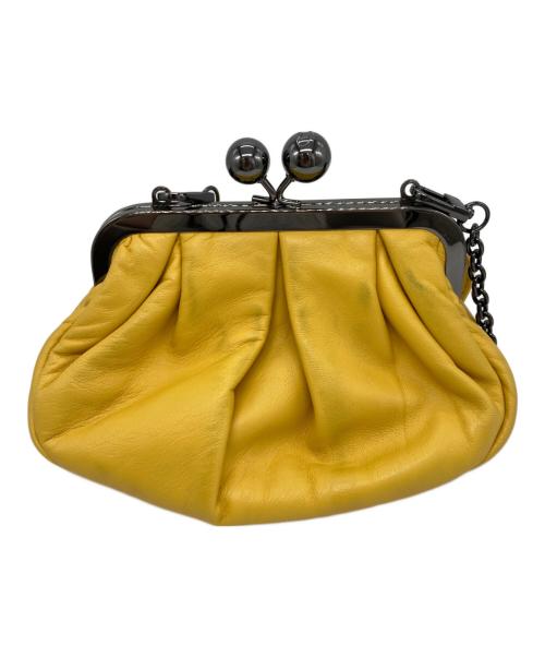 Pasticcino Weekend Max Mara（パスティチーノウィークエンド マックスマーラ）Pasticcino Weekend Max Mara (パスティチーノウィークエンド マックスマーラ) がま口ショルダーバッグ イエローの古着・服飾アイテム