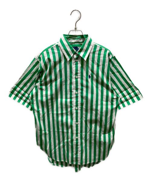 POLO RALPH LAUREN（ポロ・ラルフローレン）POLO RALPH LAUREN (ポロ・ラルフローレン) 半袖シャツ グリーン×ホワイト サイズ:Ｓ 未使用品の古着・服飾アイテム
