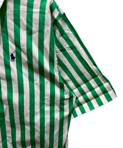 POLO RALPH LAUREN（ポロ・ラルフローレン）POLO RALPH LAUREN (ポロ・ラルフローレン) 半袖シャツ グリーン×ホワイト サイズ:Ｓ 未使用品の古着・服飾アイテム