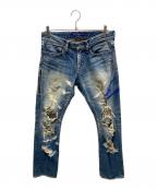DENIM BY VANQUISH&FRAGMENTデニムバイヴァンキッシュ&フラグメント）の古着「デニムパンツ」｜インディゴ