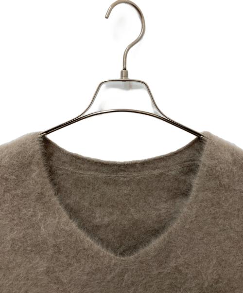 Loungedress（ラウンジドレス）Loungedress (ラウンジドレス) FURカシミヤVニット ブラウン サイズ:Fの古着・服飾アイテム