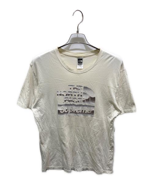 THE NORTH FACE（ザ ノース フェイス）THE NORTH FACE (ザ ノース フェイス) SUPREME (シュプリーム) Metallic Logo Tee ホワイト サイズ:Ｍの古着・服飾アイテム